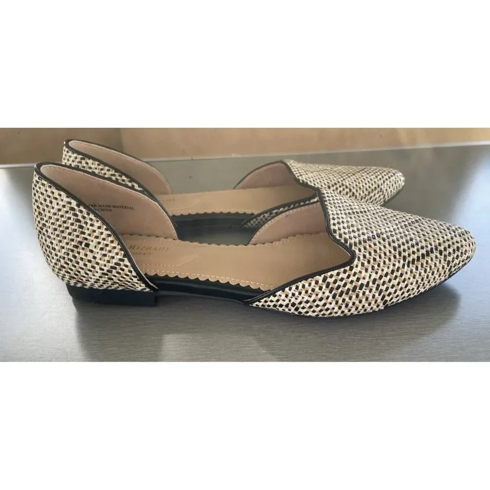 ISSAC MIZRAHI Women's Pointed Flats Size 8 Preppy Career Office Shoes - Picture 4 of 13